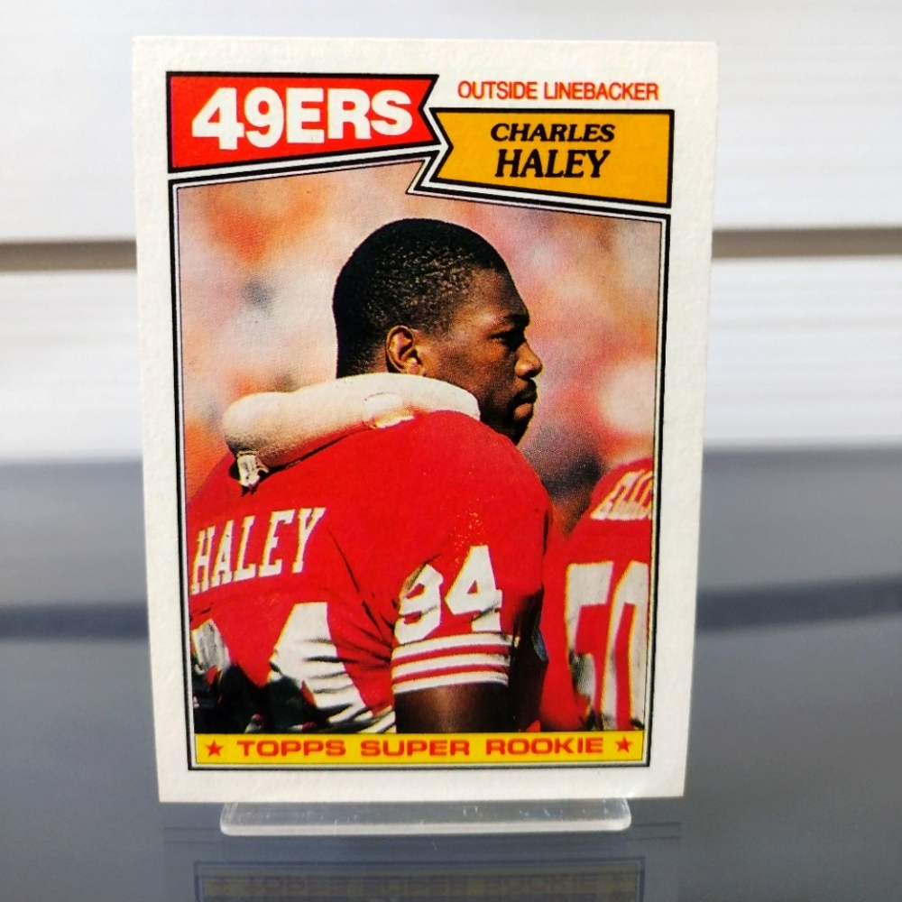 (Charles Haley) (#125) Rookie (Topps 1987) Card in Excellent Condition.